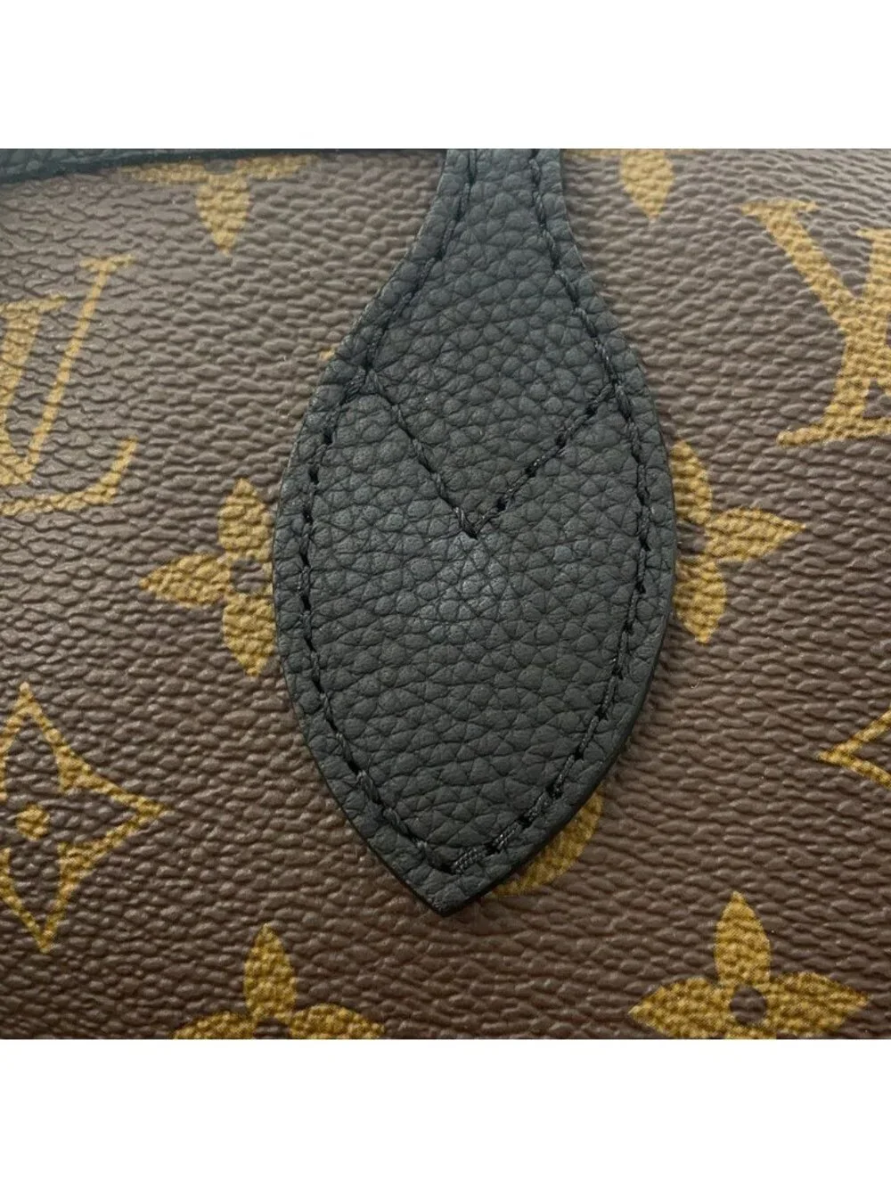 Louis Vuitton Tote Bag Monogram Gray Leather Neverfull Inside Out MM Reversible